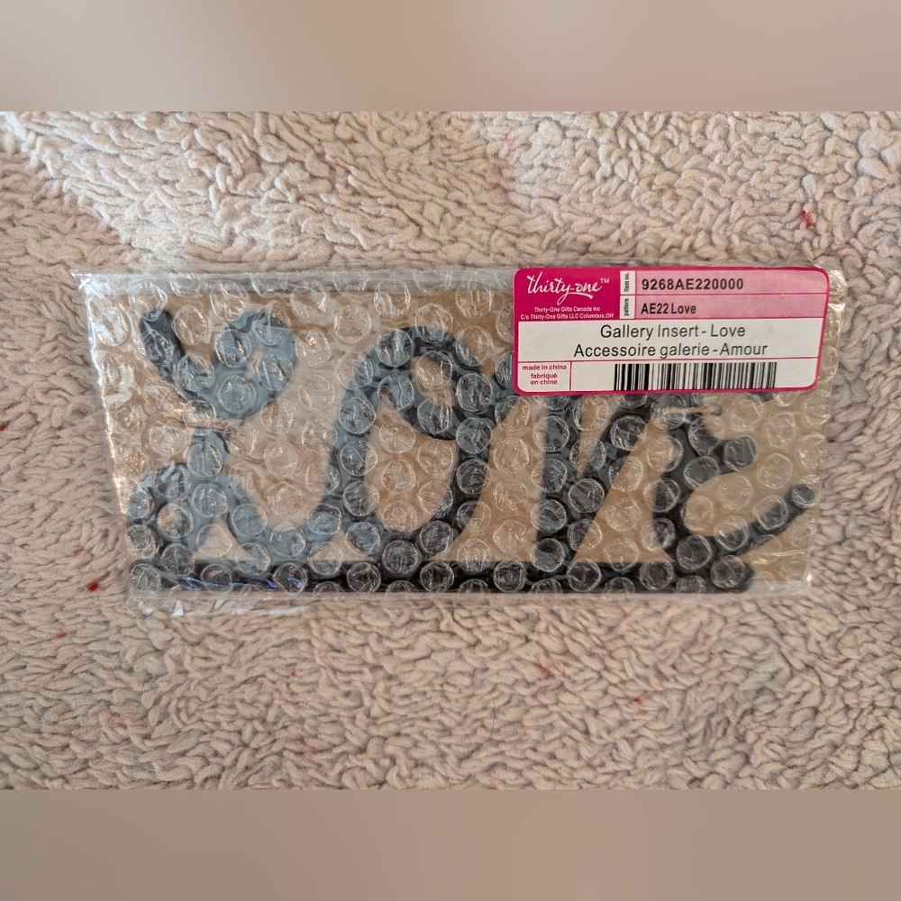 Thirty-One Love Wall Art - Black